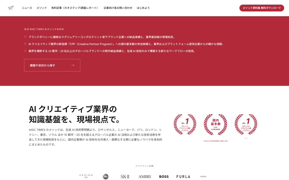 AIGC TIMESのメソッド一覧